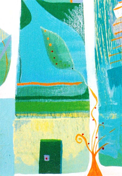 Acrylgemälde – Türen und Irrtürmer Detail 2
